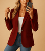 Blazer Classique à Une Boutonnière pour Femmes - Emilia Lane
