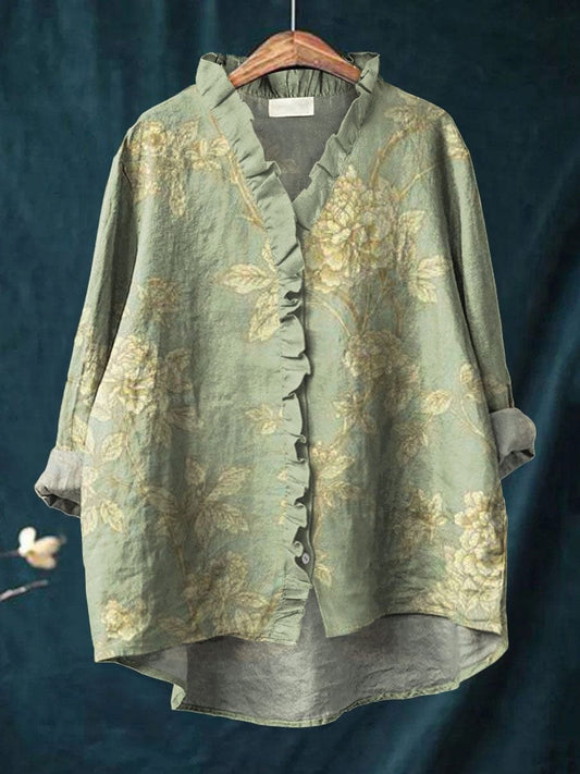 Blouse à Volants Imprimé Floral pour Femme | Idéale pour le Quotidien - Emilia Lane
