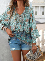 Blouse d'été à imprimé floral pour femmes - Emilia Lane