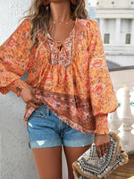 Blouse d'été à imprimé floral pour femmes - Emilia Lane