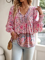 Blouse d'été à imprimé floral pour femmes - Emilia Lane