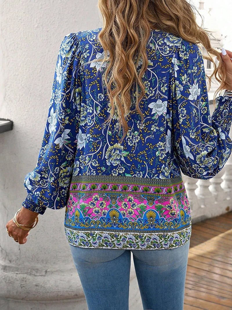 Blouse d'été à imprimé floral pour femmes - Emilia Lane