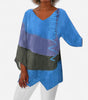 Blouse Longue à Manches V pour Femme - Emilia Lane