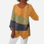 Blouse Longue à Manches V pour Femme - Emilia Lane