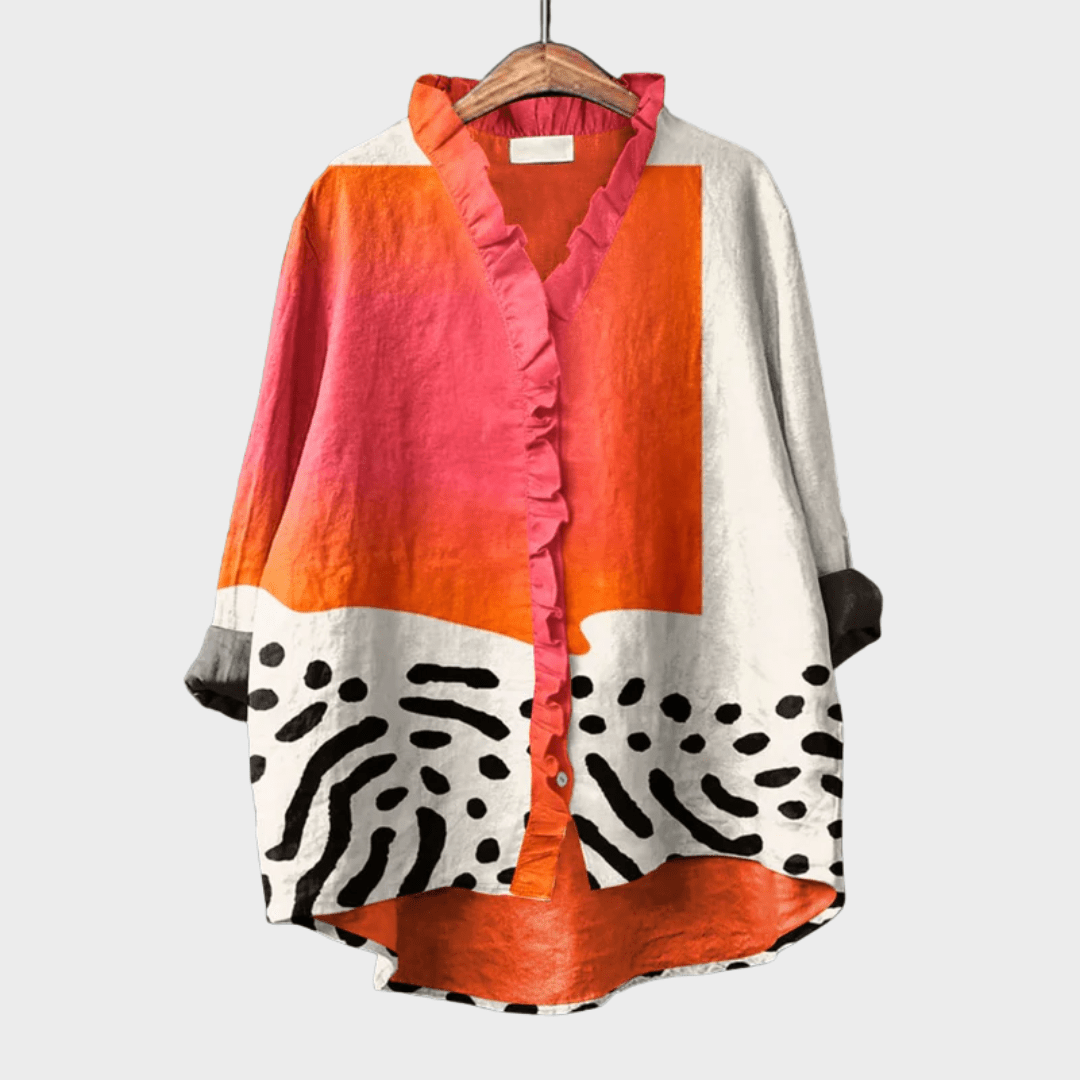 Blusa Motivo Artistico per Donne