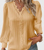 Blouse Pull - over à Col V avec Dentelle pour Femmes - Emilia Lane