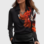 Blouse Satin à Manches Longues pour Femmes - Emilia Lane