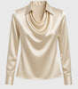 Blouse Satin à Manches Longues pour Femmes - Emilia Lane
