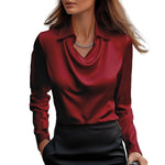 Blouse satinée pour femmes - Emilia Lane