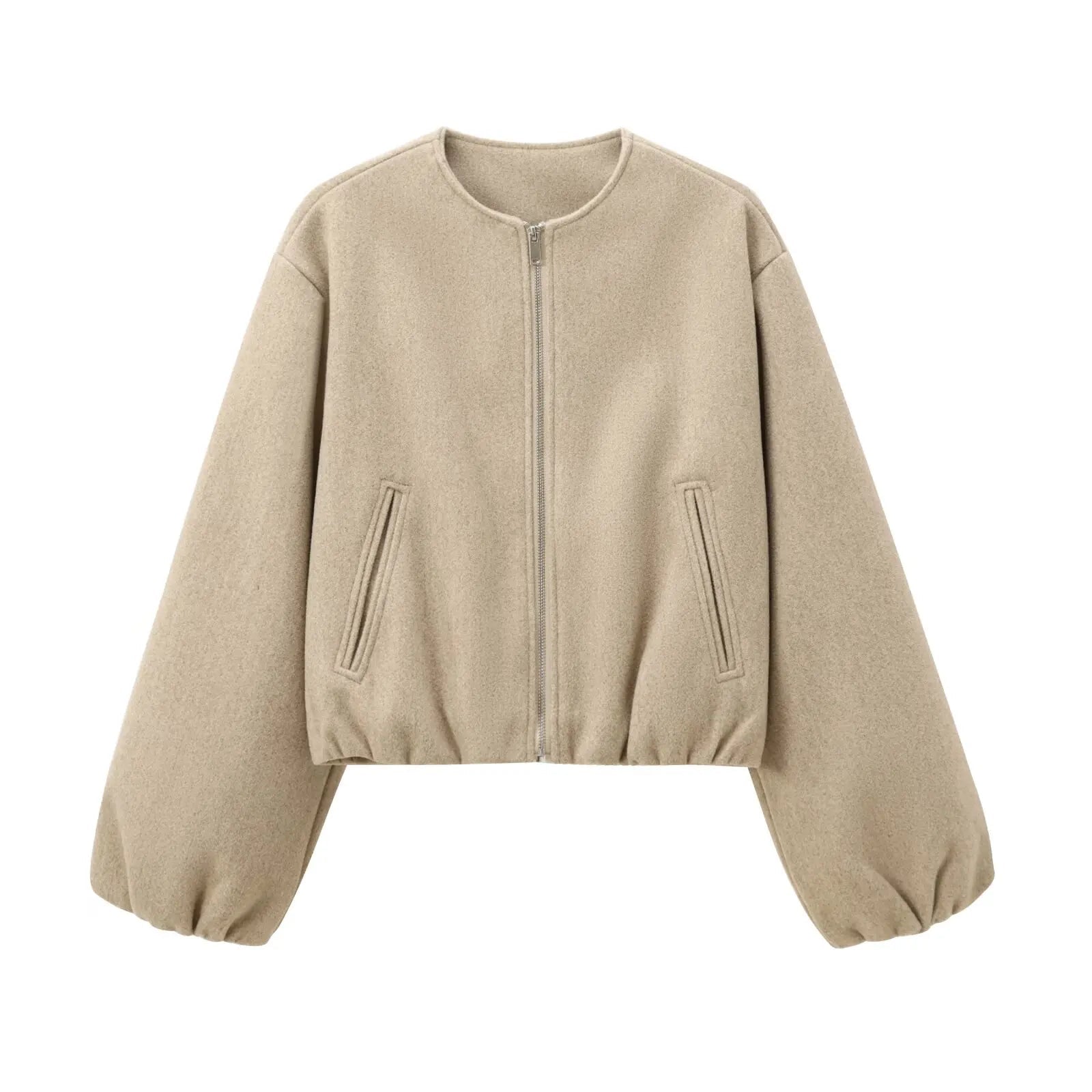 Blouson Bomber Femme Col Rond pour Femmes - Emilia Lane