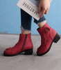 Bottes à Talon Moyen en Cuir avec Motifs Floraux pour Femme - Emilia Lane