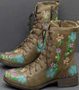 Bottes Brodées Rétro pour Femmes - Emilia Lane