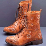 Bottes Brodées Rétro pour Femmes - Emilia Lane