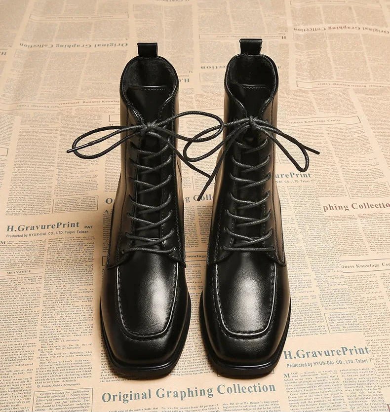 Bottes Cheville à Lacets pour Femmes - Emilia Lane