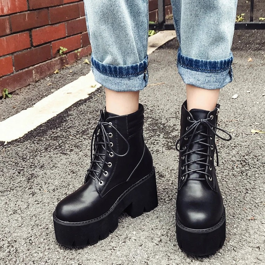Bottes Courtes à Talons Bloc pour Femmes - Emilia Lane