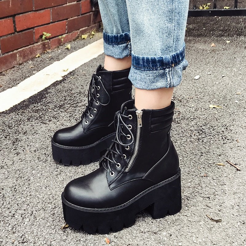 Bottes Courtes à Talons Bloc pour Femmes - Emilia Lane