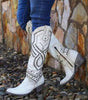 Bottes de Cowboy Cloutées à Talon Épais pour Femmes - Emilia Lane