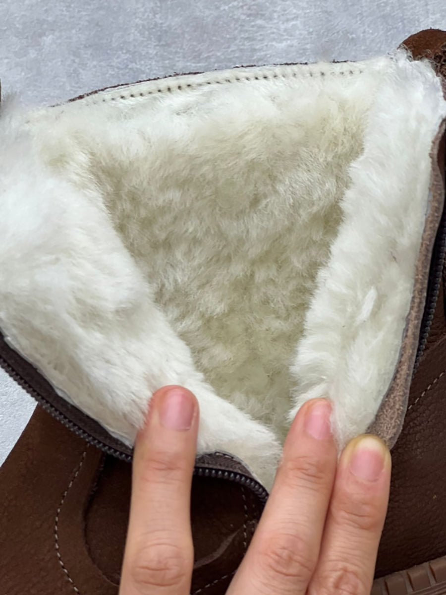 Bottes en cuir doublées de laine pour Femmes - Emilia Lane