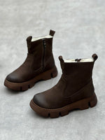 Bottes en cuir doublées de laine pour Femmes - Emilia Lane