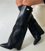 Bottes Hautes Élégantes avec Talon Bloc pour Femmes - Emilia Lane