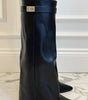 Bottes Hauteur Genou à Talon Bloc en Suède pour Femmes - Emilia Lane