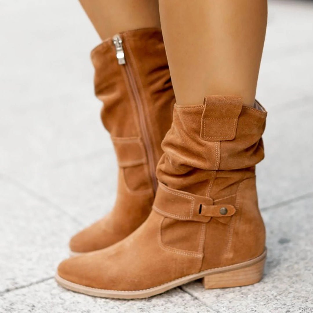 Bottes mi - mollet pour Femme - Emilia Lane