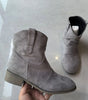 Stivaletti con tacco in camoscio da donna