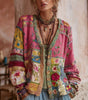 Cardigan Brodé Col V pour Femmes - Emilia Lane