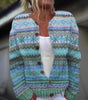 Cardigan en laine et coton à imprimé pour femmes - Emilia Lane