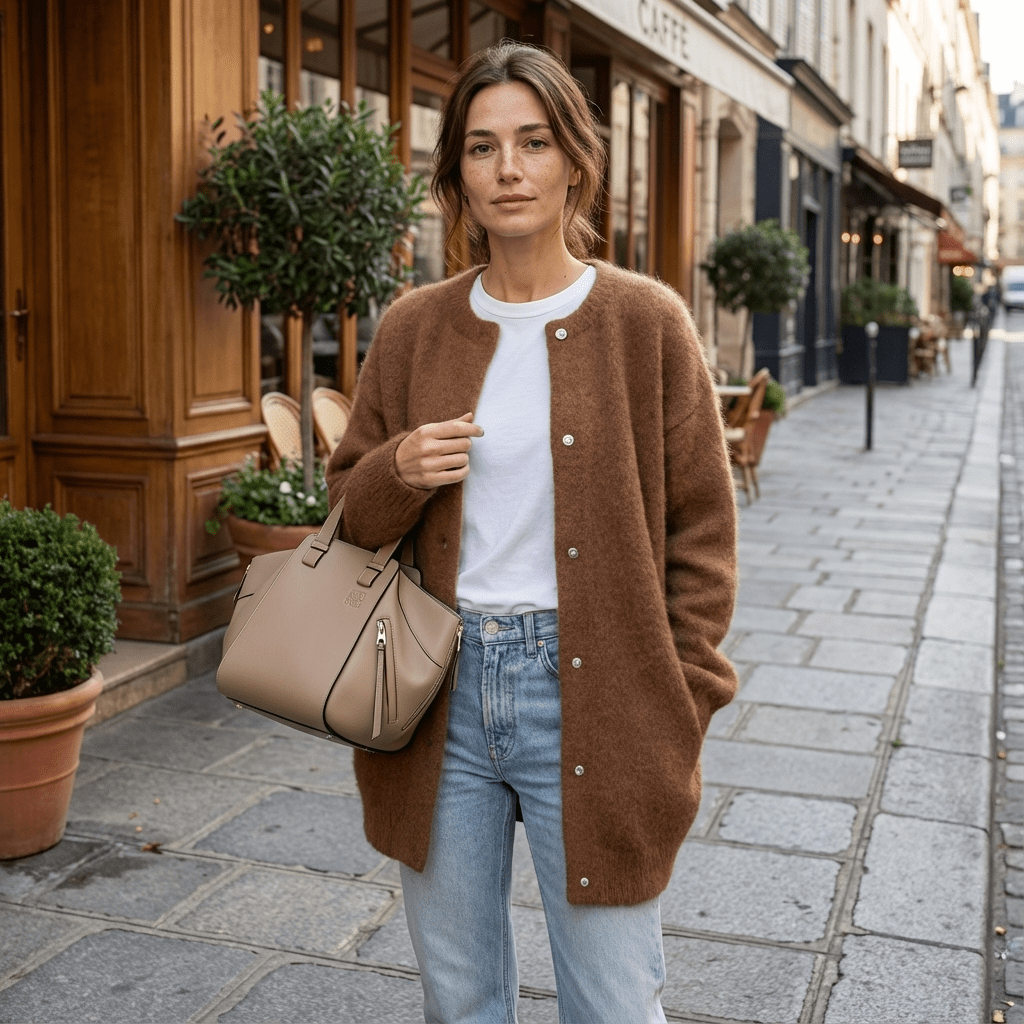 Cardigan en Maille avec Boutons pour Femmes - Emilia Lane