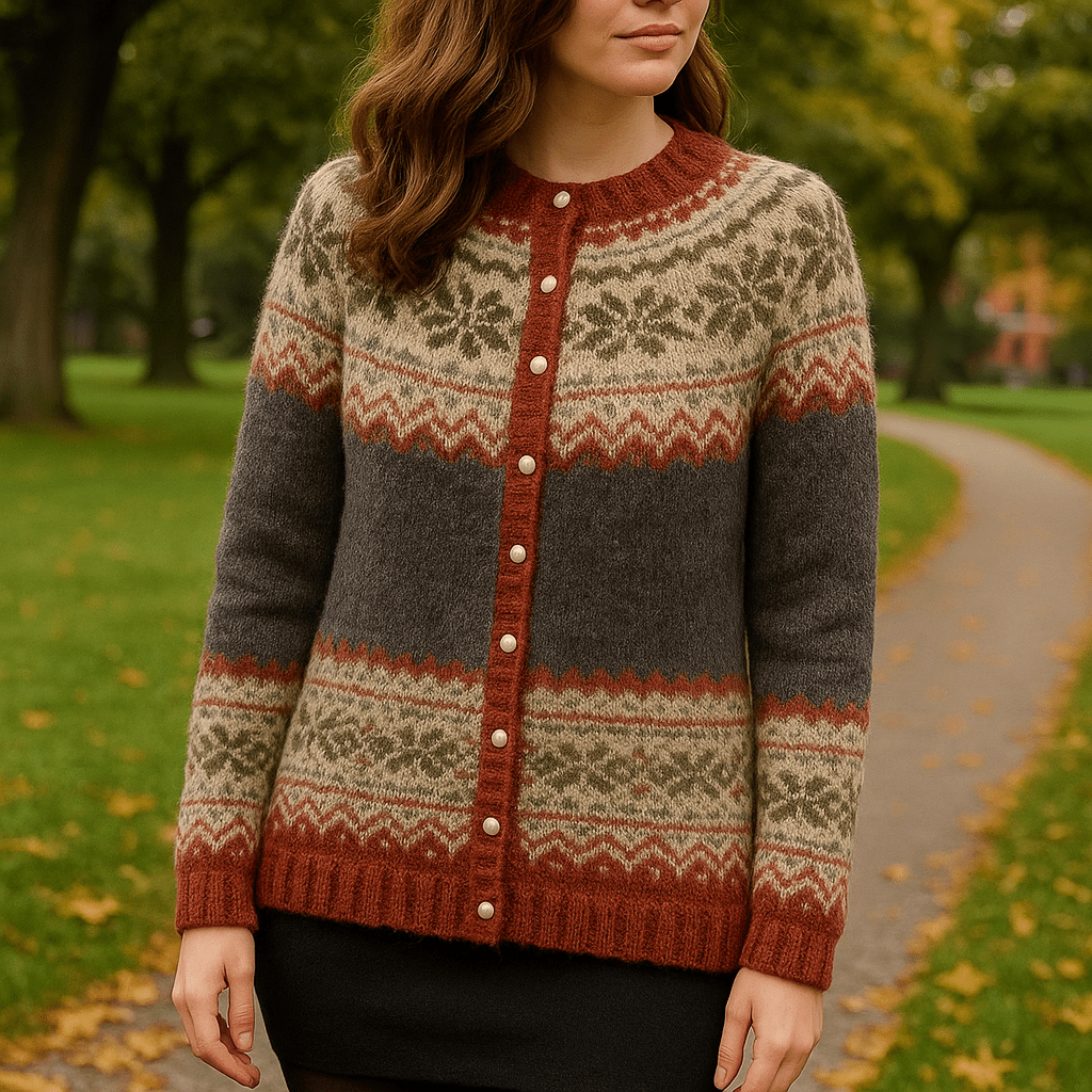 Cardigan géométrique pour Femmes - Emilia Lane