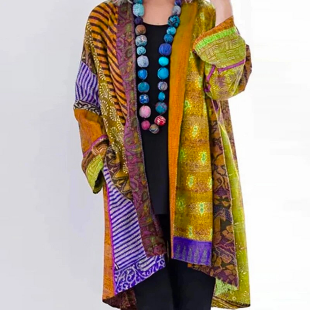 Cardigan Long Imprimé pour Femme - Emilia Lane