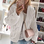 Cardigan Ouvert en Tricot Épais pour Femme - Emilia Lane