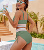 Bikini due pezzi a vita alta da donna | Ideale per le vacanze