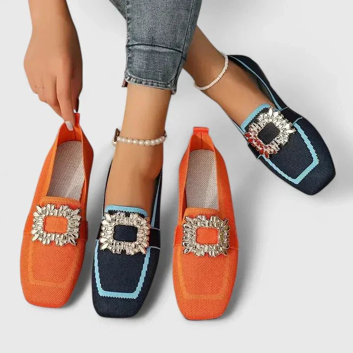 Chaussons Orthopédiques avec Boucle Décorative pour Femmes - Emilia Lane