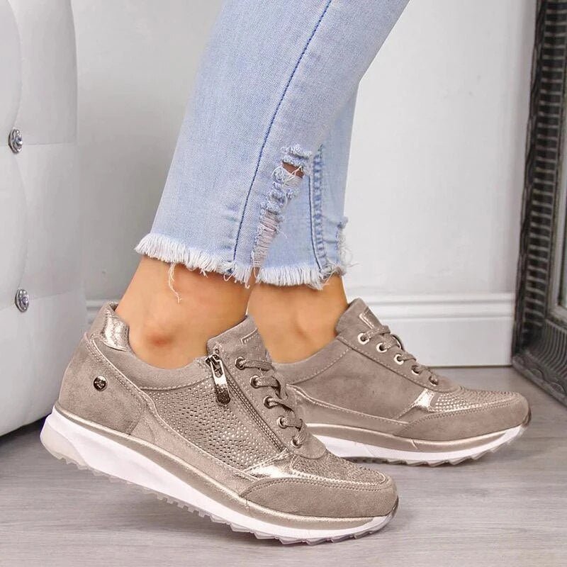 Chaussures à Enfiler Confortables en Cuir pour Femmes - Emilia Lane