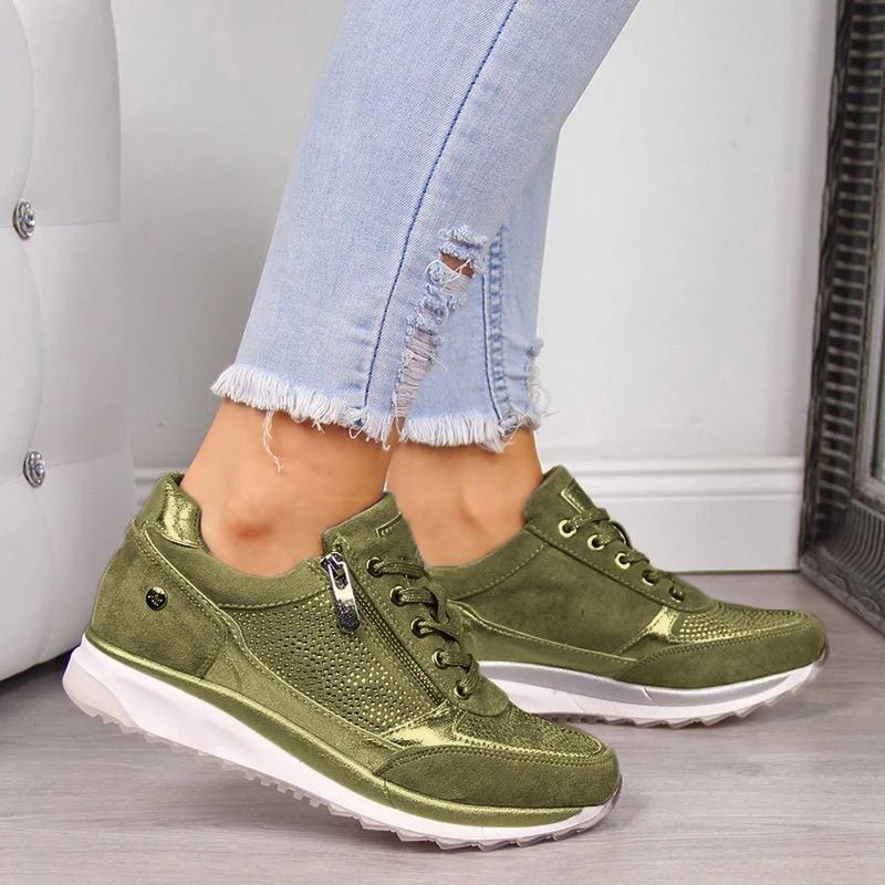Chaussures à Enfiler Confortables en Cuir pour Femmes - Emilia Lane