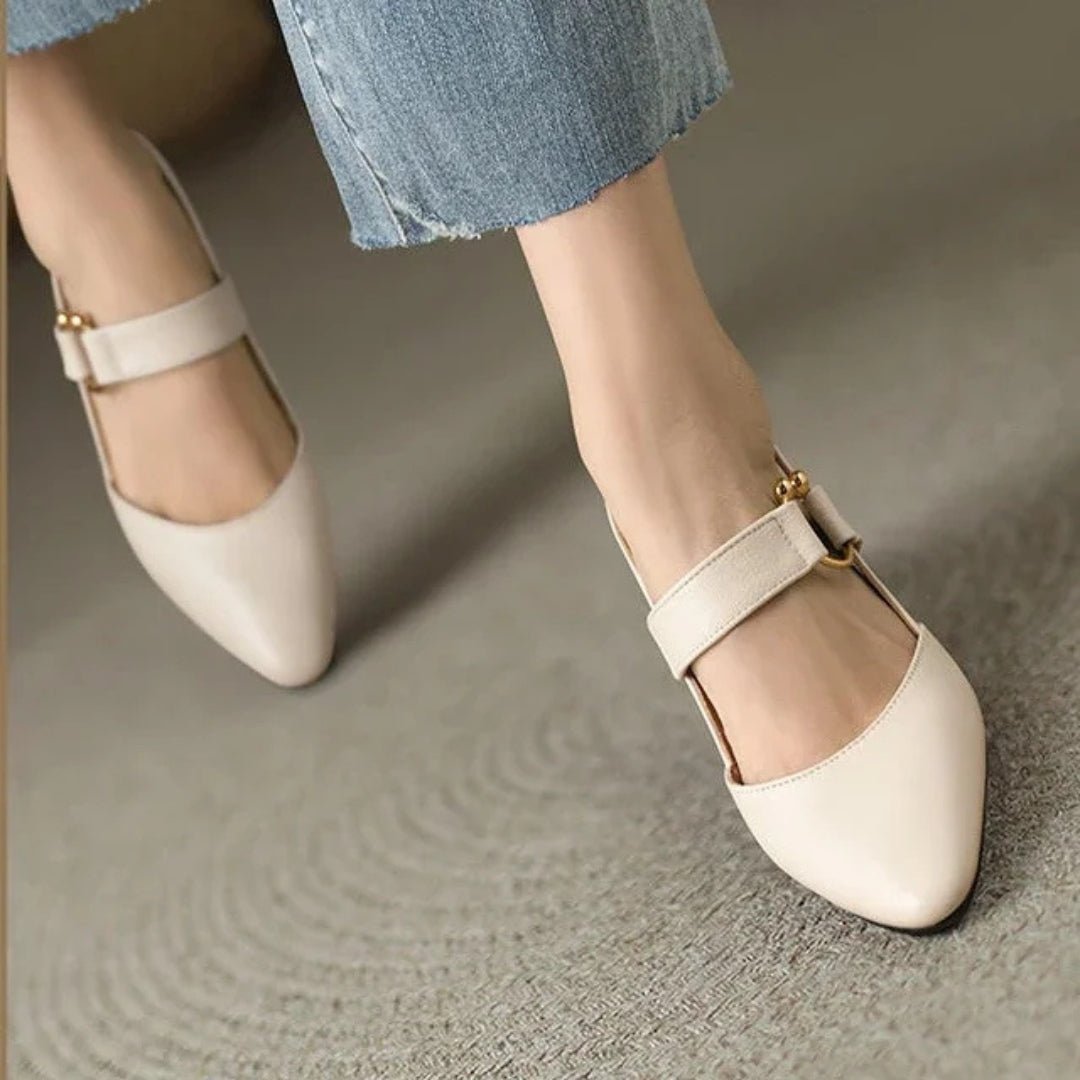 Chaussures à Talons Bloc à Bout Pointu pour Femmes - Emilia Lane