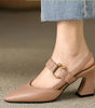 Chaussures à Talons Bloc à Bout Pointu pour Femmes - Emilia Lane