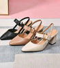 Chaussures à Talons Bloc à Bout Pointu pour Femmes - Emilia Lane