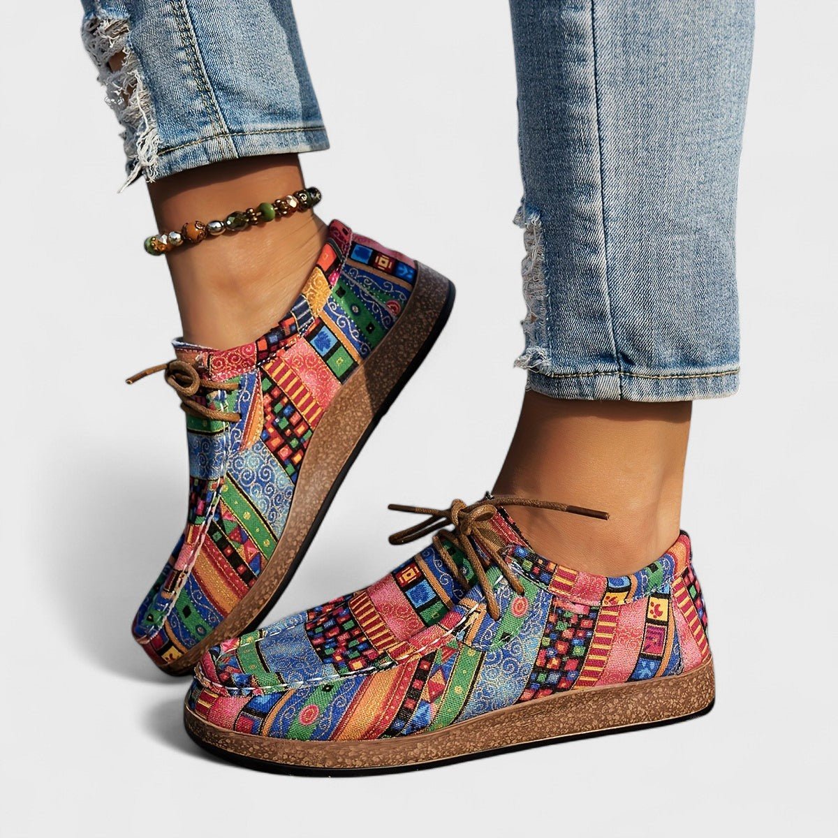 Chaussures Basses Confort en Toile pour Femmes - Emilia Lane
