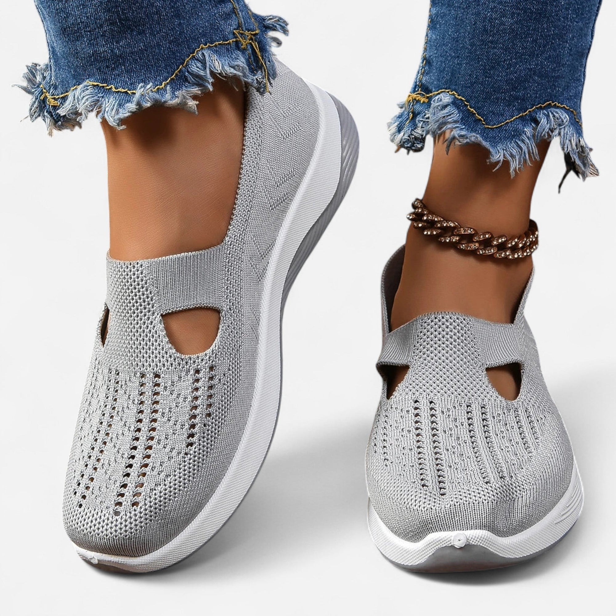 Chaussures Slip - On en Mesh pour Femmes - Emilia Lane