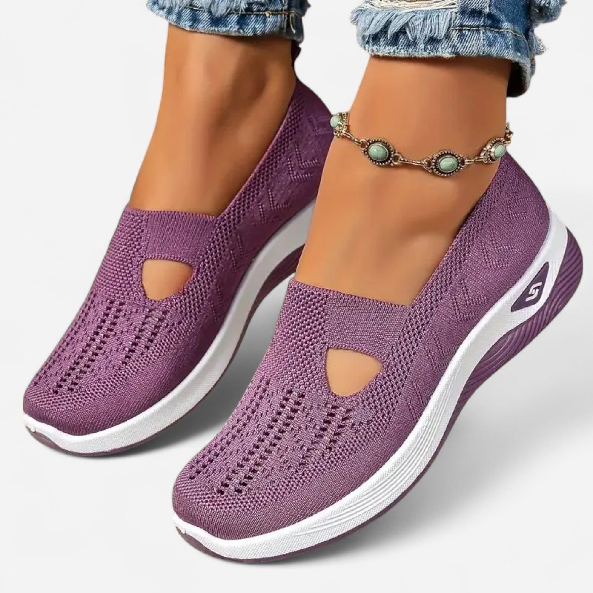 Chaussures Slip - On en Mesh pour Femmes - Emilia Lane