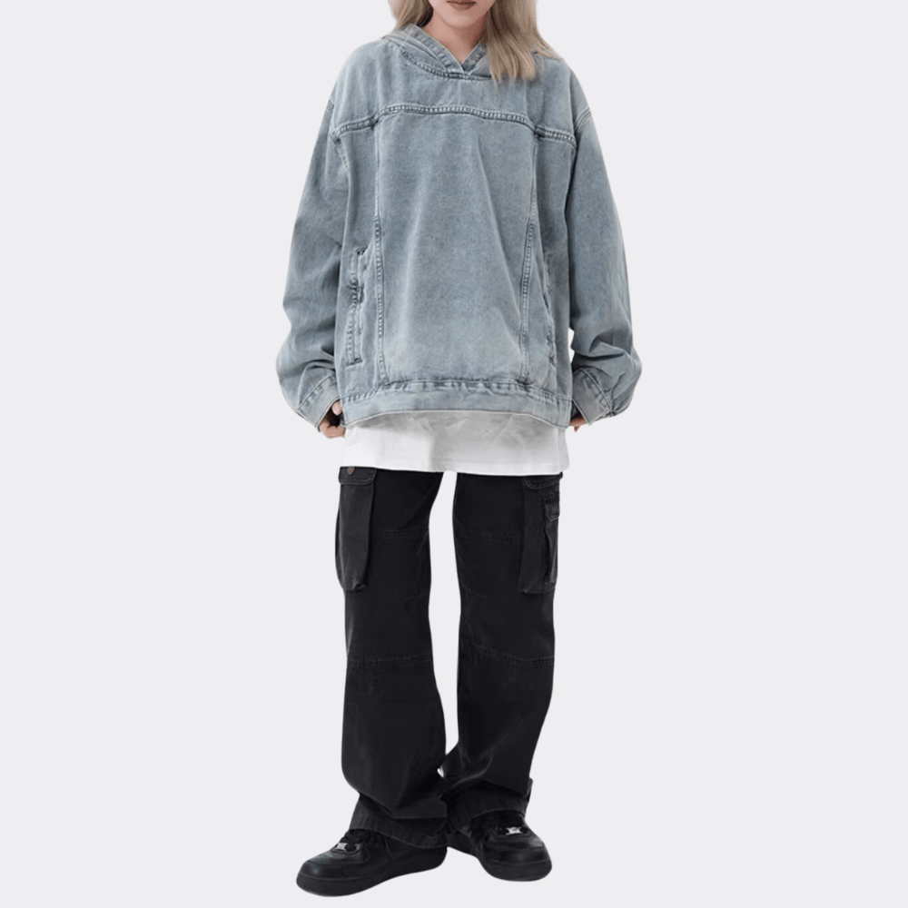 Chemise en Denim à Capuche pour Femme - Emilia Lane