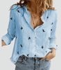 Chemise en Lin Décontractée à Manches Longues pour Femmes - Emilia Lane