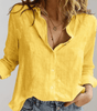 Chemise en Lin Décontractée à Manches Longues pour Femmes - Emilia Lane