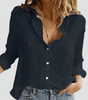 Chemise en Lin Décontractée à Manches Longues pour Femmes - Emilia Lane