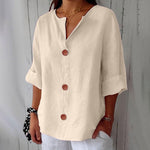 Chemise en Lin Large pour Femme - Emilia Lane