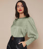 Chemise Satin à Manches Longues pour Femme - Emilia Lane