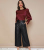 Chemise Satin à Manches Longues pour Femme - Emilia Lane